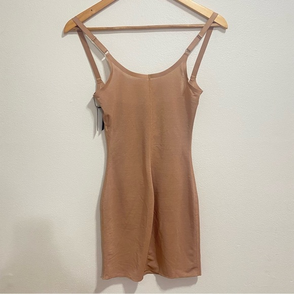 NEW Skims Sz Small Sheer Sculpt Dress in Sienna Tan - Picture 3 of 6